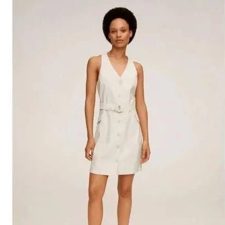 Mango Buttoned Wrap Dress1