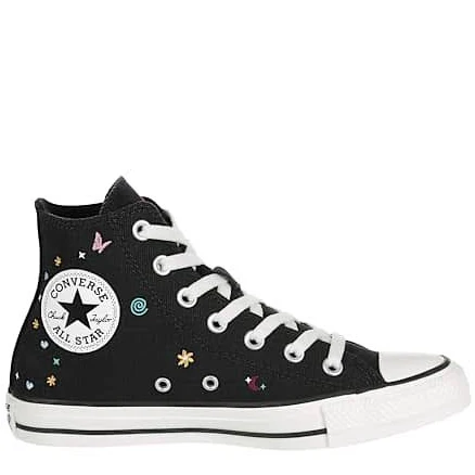 Converse Women's Chuck Taylor All Star Embroidered Doodle Canvas High-Top Sneakers