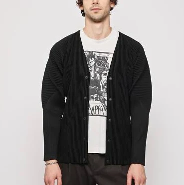 Homme Plisse Issey Miyake - Black Basics Cardigan 3