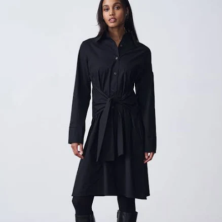Belted Button Down Dress