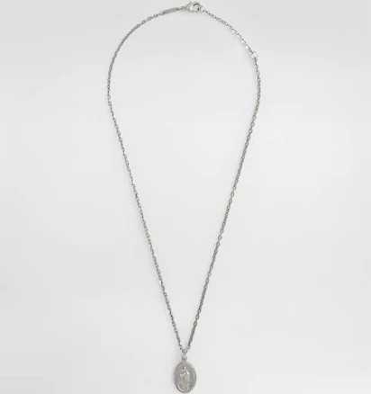 Dolce & Gabbana Men's Engraved Medallion Necklace