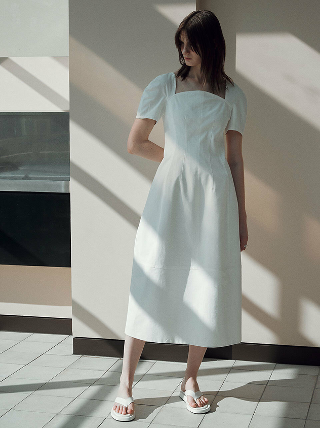 Stand Collar Long Dress