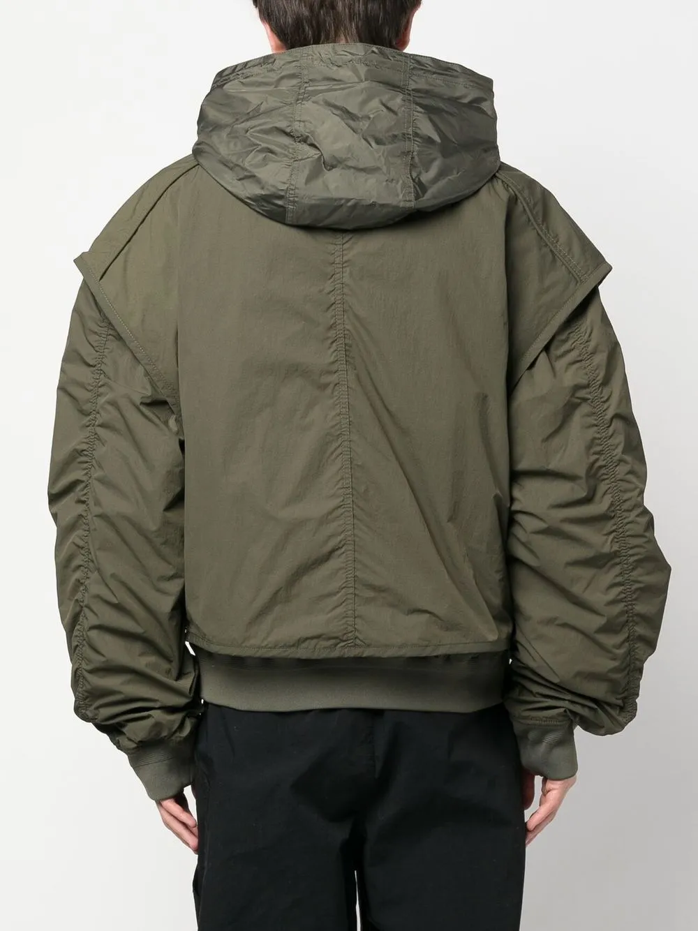 Crinkled Bomber Jacket