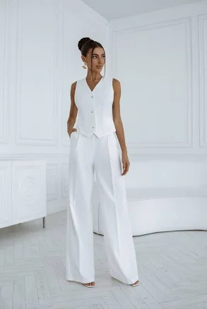 ELAGIA Women's Formal Vest & Pant Business Suit