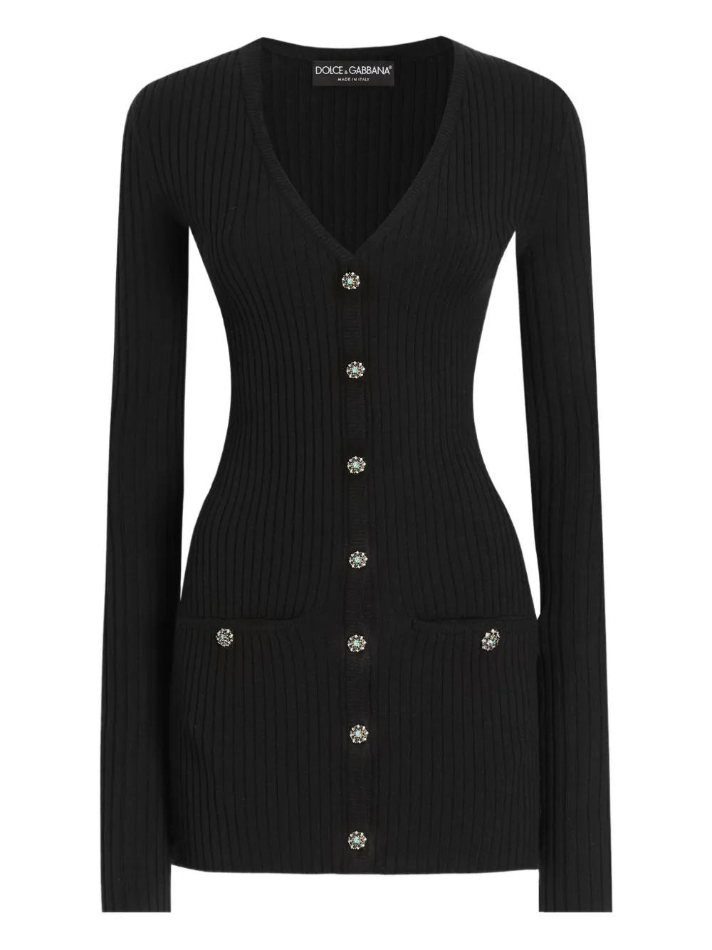 Button Ribbed Jacket