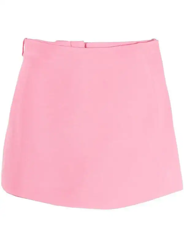 Crepe Couture Wrap-front Skort