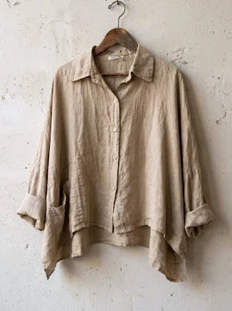 Linen & More One Pocket Linen Top