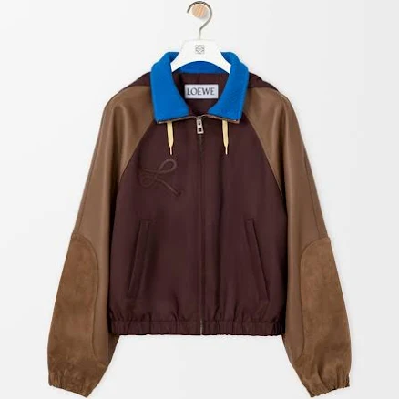 Woman Loewe Bomber Jacket In Technical Fabric