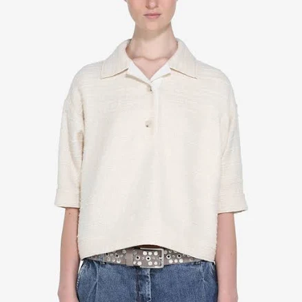 N21 Boxy Short-Sleeved Polo Shirt