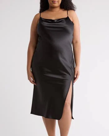 Renee C Satin Slipdress