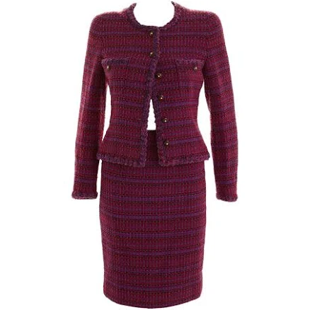 CHANEL Tweed Skirt Set