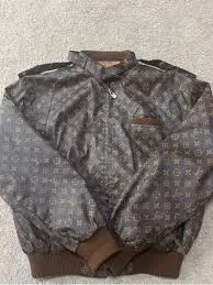Vintage Louis Vuitton Brown Monogram Bomber Jacket