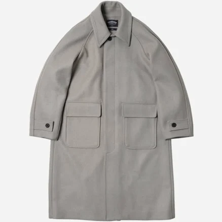 Frizmworks Korea Mens Heavy Wool Overcoat Topcoat Balmacaan Coat