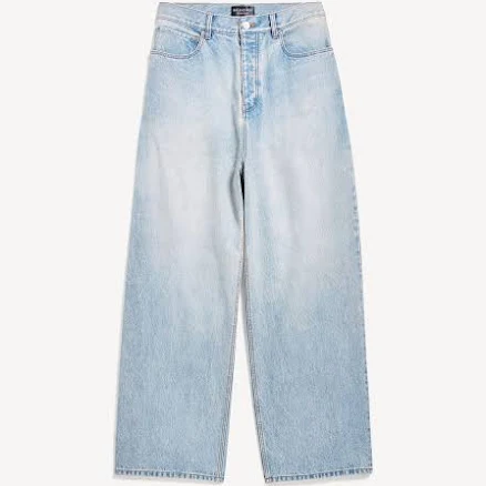 Balenciaga Women's High-Waisted Baggy Boyfriend Jeans