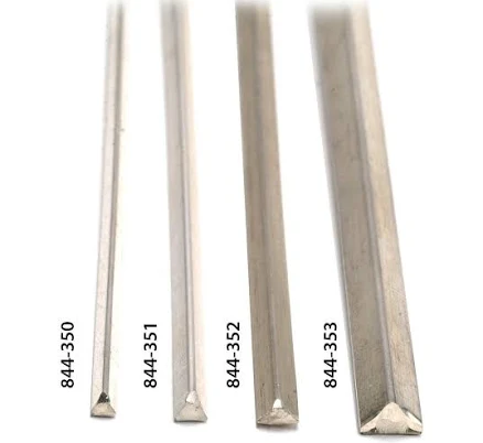 Sterling Silver Triangle Wire-12 Lengths | OttoFrei.com 2.5mm x 2.0mm