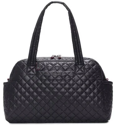 MZ Wallace Jimmy Deluxe Quilted Nylon Duffle Bag