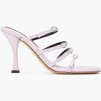 Buckled leather mules