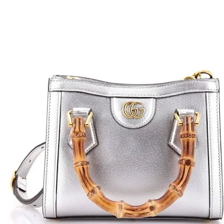 Gucci Diana Mini Leather Tote with Bamboo Handle