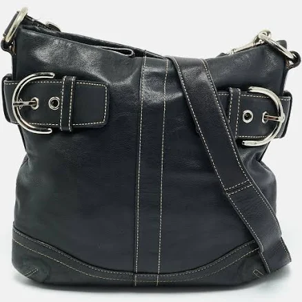 Coach Soho Black Leather Crossbody Bag