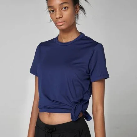 athplatform Side Slit Top_Dark Blue
