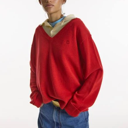 NOHANT LAYERED V-NECK COLLAR Knit