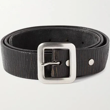 RRL Men's Hand-Burnished Leather Belt