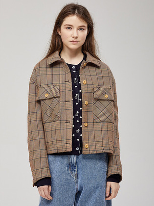 Two Pocket Check Shirt Jumper