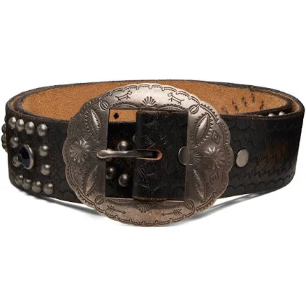 RRL Black Garrison Belt