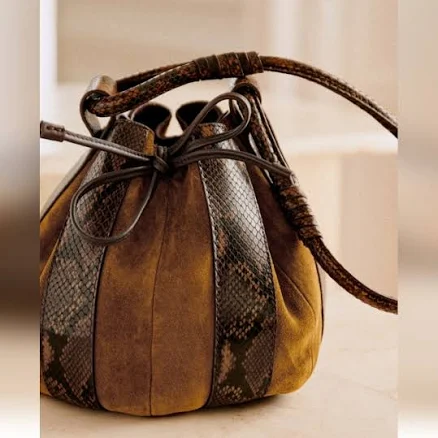 Woman Lola Bucket Sézane Multicoloured Python Print
