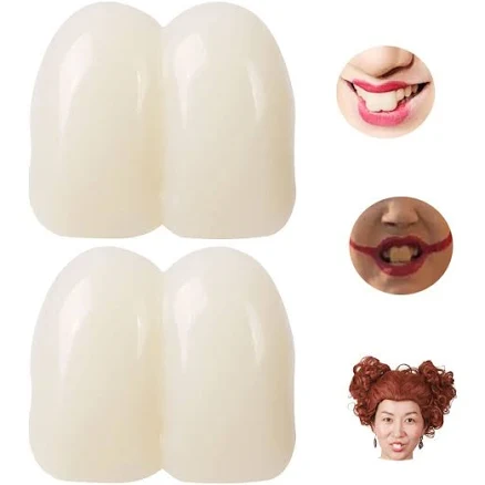 2 Pieces 17mm Deluxe Custom Big Buck Teeth Caps For Clown Bunny