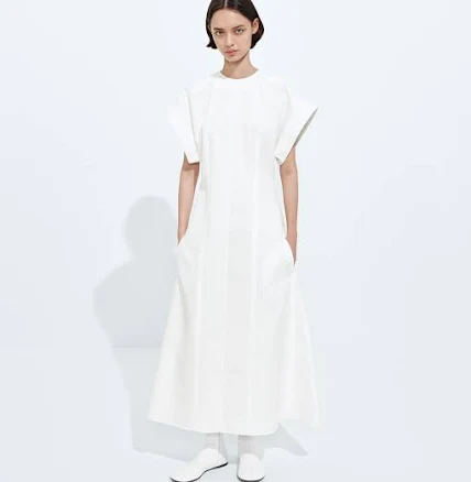 Women Bottega Veneta Compact Cotton Dress