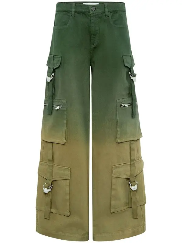 Ombré-effect Cargo Trousers