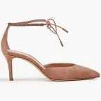 Montecarlo d'Orsay crystal-embellished suede pumps - blush - EU 36