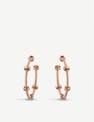 CARTIER - Ecrou de Cartier 18ct rose-gold earrings