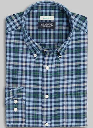 Jos. A. Bank Men's Tailored Fit Picnic Check Shirt