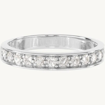 Catbird Jewelry Platinum Diamond Halfway Ring