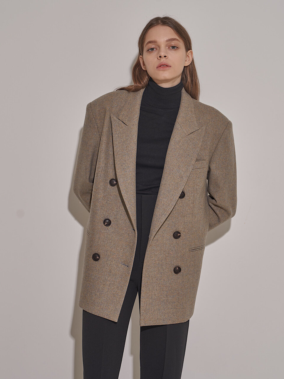 Double-breasted Wool Blazer
