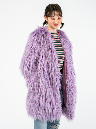 Light Purple Fur Coat