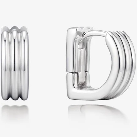 Signature. D Silver Earring