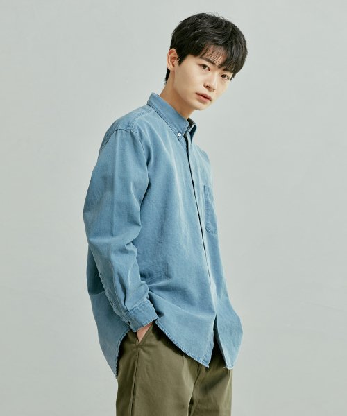 Pigment Dyeing Oversized Shirt