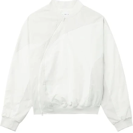 Post Archive Faction - asymmetric-zip bomber jacket - men - Polyester - L - White