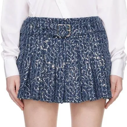 Charles Jeffrey LOVERBOY Rara Denim Miniskirt