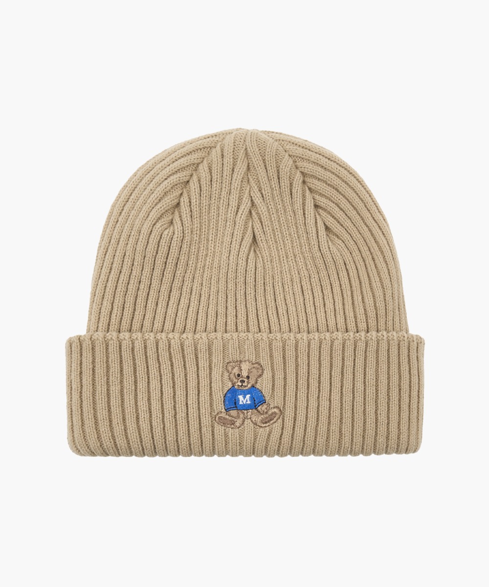 Doodle Bear Beanie Beige