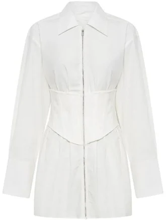 Dion Lee Corset Organic-Cotton Minidress