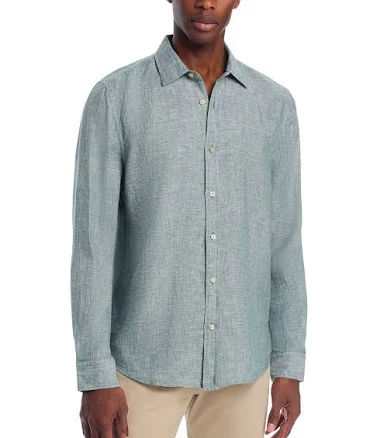 Bloomingdale's Men's Yarn-Dyed Standard Fit Linen Shirt