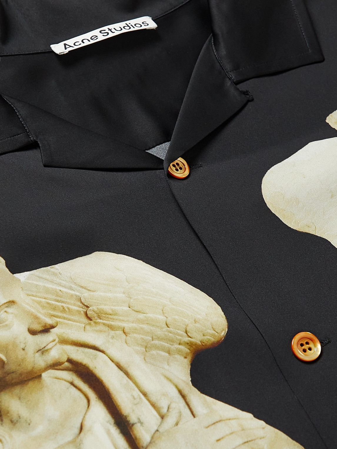 Black Statue Print Shirt