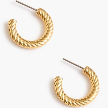 J.Crew Women's Twisted Hoop Earrings