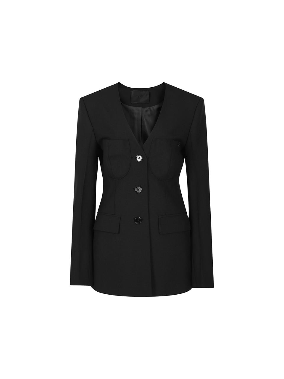Collarless Jacket