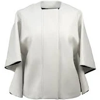 Elegant cape coat in white