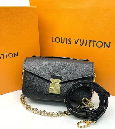 Louis Vuitton Pochette Metis Monogram Empreinte Leather Crossbody Bag